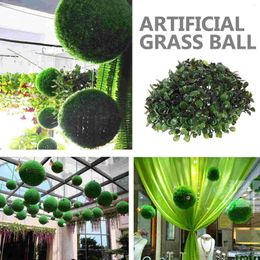 Decorative Flowers Ball Topiary Balloon Garland Balls Grass Boxwood Hanging Faux Outdoor Ornament Simulated Green Reproductive For Roll