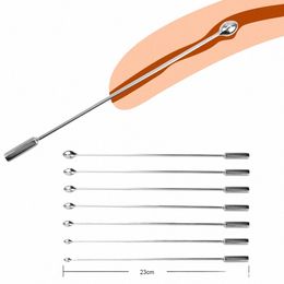 ikoky Male Urethral Dilator Metal Urethral Catheter Penis Plug Sounding Horse Eye Stimulati Adult Products Sex Toys for Men r27i#