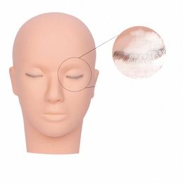 3 Layers Eyeles Mannequin Head Face For Practise False Eyel Extensis Grafting L Training Tools Makeup Practise Model y7du#