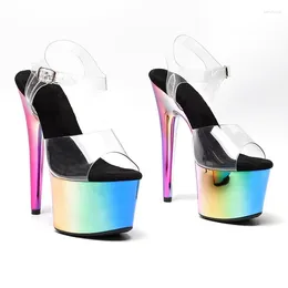 Dance Shoes PVC Uppre Colour High Heel Sandals 17cm/7inch Sexy Model Show And Pole Dancing 107