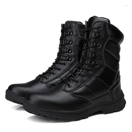 Fitness Shoes Men's Military Tactical Boots Male Black Sneakers Outdoor Warm Winter Snow High Top Waterproof