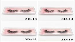 3D Mink Eyelashes Eye makeup Mink False lashes Soft Natural Thick Fake Eyelashes 3D Eye Lashes Extension Beauty Tools 16 styles DH2187104