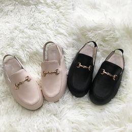 Kids Shoes Children Black Outdoor Slides Baby Girls Slippers Toddler Boys Soft Brand Flats Princess Slides Slip On Shoes Summer 240311