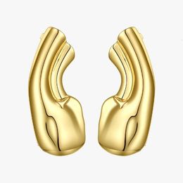 ENFASHION Punk Earlobe Ear Cuff Clip On Earrings For Women Gold Colour Auricle Earings Without Piercing Fashion Jewellery E191121 240314