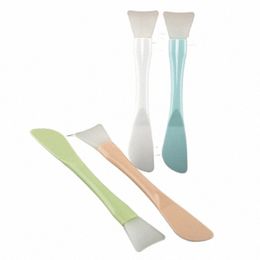 knife Type Silice Soft Head WomenCosmetic Spatula Curved Scoop Makeup Mask Cream Spo Eye Cream Stick Make Up Face BeautyTool U5Fg#