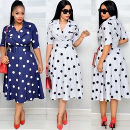 Plus Size 2023 Spring/summer New Womens Fashion Casual Short Sleeve Dresses for Women in Stock Ready to Ship