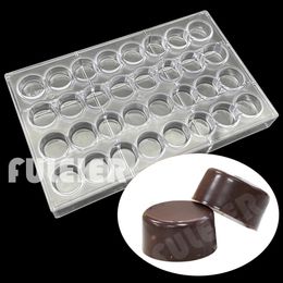 32 Hole Round Shape Polycarbonate Chocolate Mould For Baking Candy Mould Maker Bakeware Cake Confectionery Tool 240318