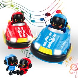 RC Toy 2.4G Bumper Car Pop-up Doll Crash Bounce Ejection Light Childrens Remote Control Toys Gift for Parenting 240318