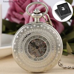 Pocket Watches Retro handmade entangled mechanical pockets for mens vintage gift with box L240322
