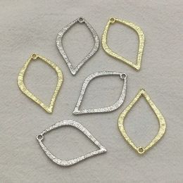 Arrival 35x2m 100pcs Zinc Alloy Oval Charm For Handmade Earring Necklace Parts DIY Making Jewellery Findings Components 240315