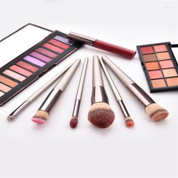 Makeup Brushes 14pcs Professional Champagne Brush Set Loose Powder Multi-function Eye Kit With Bag