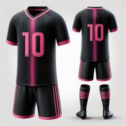 Childrens Footboll Jersey Teenagers Uniform Sets Groups Of Pants Child Suit Clothing For Girls Boy Kids TShirts 240318