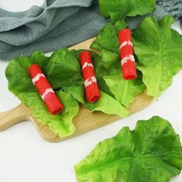 Decorative Flowers 3 Pcs Artificial Vegetable Leaves Fake Food Faux Lettuce Adornments Vegetables Simulation Ornament Decorations