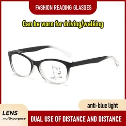Sunglasses Progressive Multi-Focus Reading Glasses For Men Women Anti-blue Light Near Far Presbyopia Eyeglasses Optical Spectacle