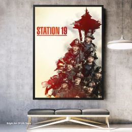Calligraphy Station 19 Poster Star Actor TV Series Canvas Poster Photo Print Wall Painting Home Decor (Unframed)