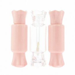 25/50pcs PET Lip Gloss Empty Tube 8ml Plastic Cosmetic Packaging Bottle Luxury Cute Candy Pink Clear Shape Lipgloss Ctainers 10R9#