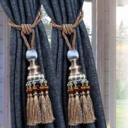 Accessories 2Pcs/Set Curtain Hanging Ball Straps Tied Rope Hanging Ball Curtain Tieback Hook Tassel Strap Home Decoration
