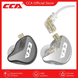 Headphones CCA CRA High Frequency Metal Wired Headset InEar Music Monitor Headphones Noice Cancelling Sport Earbuds Earphone Gamer