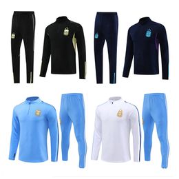 3 Star Argentina Tracksuit Football Training Jersey 2023 national team Soccer tracksuit suit jogging Men and kid