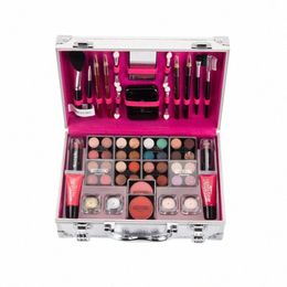 makeup Set Lg Lasting Eye Shadow Palette Lipstick Lip Gloss Cosmetic Kit Beauty Lipstick Maquillaje Combinati Gift Box Set g13g#