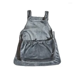 Cat Carriers Hanging Chest Bag Breathable Mouth Design Plush Grey Pet Accessories Sleeping Pocket Soft Warm Durable Supplies