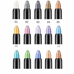 1/15pcs Pearlescent silkworm eyeshadow pen lasting waterproof and not blooming Shiny pearlescent gel pen 16 color eye shadow pen M8tJ#