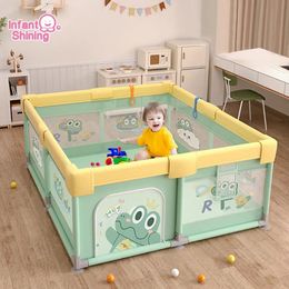 Infant shining Baby Playpen for Children Baby Playground Safety Barriers Playpen For 0-6 Years Old Kids Indoor Baby Safety Fence 240322