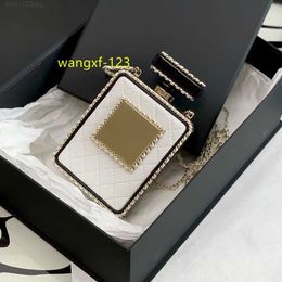 10A Mirror quality Diamond Lattice 2022 Perfume Bottle Bag Designer Women Sheepskin Cross Body Bags Luxuries Designers Chains Bag With Box