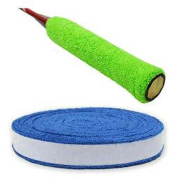 Towels 10M Selfadhesive Cotton Towel Strip Sweatband Hand Glue Grip Overgrip for Badminton Tennis Racket Antislip Wool Sweat Band