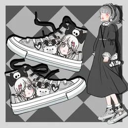 Casual Shoes Amy And Michael Original Design Kawaii Lolita Girls Hand Painted Canvas Students High Top Sneakers Women Vulcanized