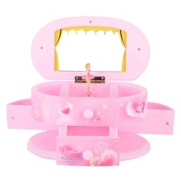 Boxes 2021 Rotating Ballerina Music Box To Send Girlfriend Birthday Music Boxs Plastic Jewelry Storage Box Birthday/Christmas GiftWF