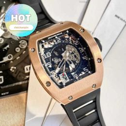 Designer Wrist Watch RM Wristwatch RM010 Series 18k Rose Gold Machine RM010 48*39mm