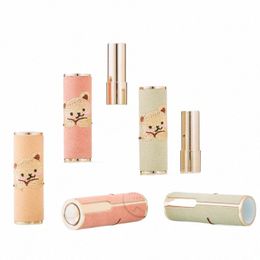wholesale Empty Lip Balm Ctainer Lipstick Tube Embroidered Bear Pattern Carto Mould Filling Empty Cosmetic Ctainers U55U#