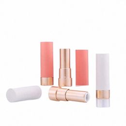 lipstick Tube Empty l Round Shape Gold Tube Matte Pink Green High Blusher Cosmetic Packaging Lip Balm Tubes J6is#