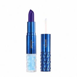 10/20pcs Blue Rose Colour Changing Lipstick Raincoat Set Natural Lasting Temperature Colour Change Lip Balm Moisturising Makeup y2Zr#