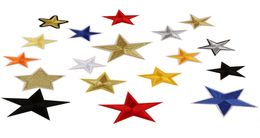 Embroidered Patch Iron on Patches Star Multicolor Star Stripes Sew On Transfers Motif Applique Badge DIY Patches For Clothing3883503