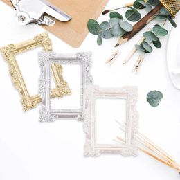 Frames 6 Pcs Po Frame Ornaments Mini Retro Picture Props Resin Vintage Mother Background DIY Crafts