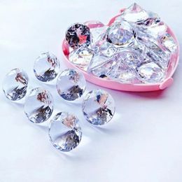 Party Decoration Home Acrylic Crystal Venue Decorations 20MM Gems Faux Diamond Treasure Chest Pirate Wedding