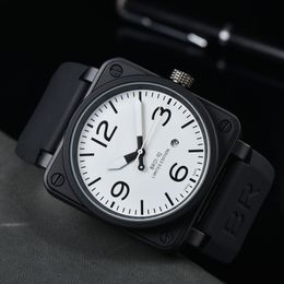 2024 Beller mens women Wristwatches Men Automatic Mechanical Watch Bell Brown Leather Black Ross Rubber Wristwatches Gift #77778