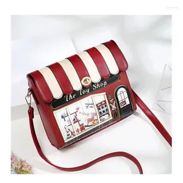 Shoulder Bags 25x21CM Crossbody Pouch One Women Personalized Parquet Bag Flap Panelled Colors A6939