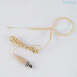 Microphones High Quality Beige Black Headset Microphone For MiPro Audio Wireless earset Mics System 4Pin mini Lock