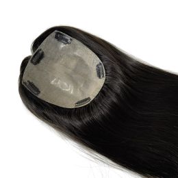 Toppers Best Quality 100% Hand Tied European Human Hair Toupee For Women 100% Human Hair Topper With Thinning Hair 1220inch