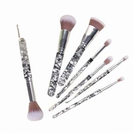 caliyi 8/10 PCS Liquid Quicksand Makeup Brushes Set Kit Foundati Powder Blush Ccealer Eye Shadow Lip Make Up Cosmetic Tools i0g7#