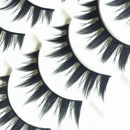 5 Pairs Natural Japanese Serious Makeup False Eyeles Women Lg Thick Eye L Cosplay Fake Eyeles Eye Extensi Tools T3id#