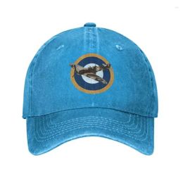 Ball Caps Cotton RAF Spitfire Baseball Cap Men Personalized Unisex British Fighter Aircraft Roundel Airplane Dad Hat Outdoor