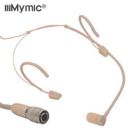 Microphones Perfect for Singing Concert !! PRO Headset Microphone Mini 4Pin Unidirectional Condenser Mic for Audio Technica Wireless Bodypac