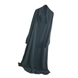 Ethnic Clothing Prayer Robe Womens Ramadan Modest Garment Outfits Kaftan Hooded Abaya