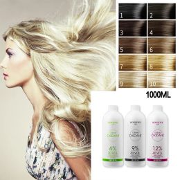 Color 1000ML Aromatic Thick Dioxygen Milk Hair Color Cream Bleaching Powder Creme Developer Odorless H2o2 Oxidant 20vol 30vol 40 Vol