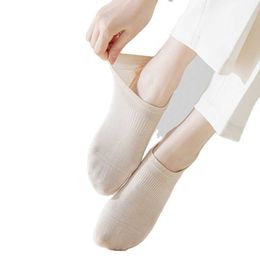 Xiangyi Socks Women Short Boat Summer Thin Cotton Anti-odor Sweat-absorbing Sports Non-slip Low-top Breathable