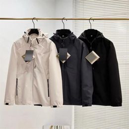 Men's Trench Coats 2024 Spring High-End 1:1 Hooded Casual Nylon Interchange Jacket Fashion Coat For Men